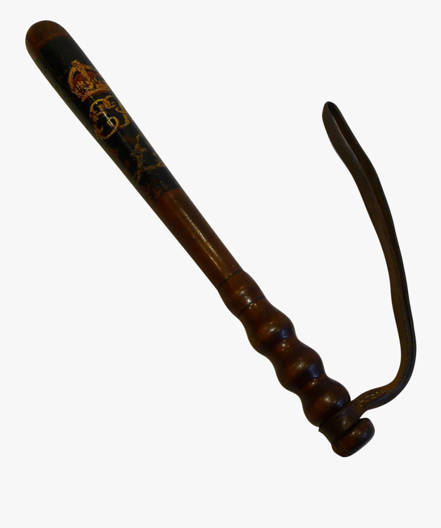 Clip Art Antique English Edwardian Truncheon - Weapon, Transparent Clipart