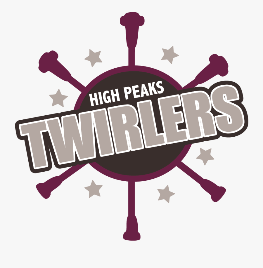 Baton Twirling High Peaks - Twirlers Logo, Transparent Clipart