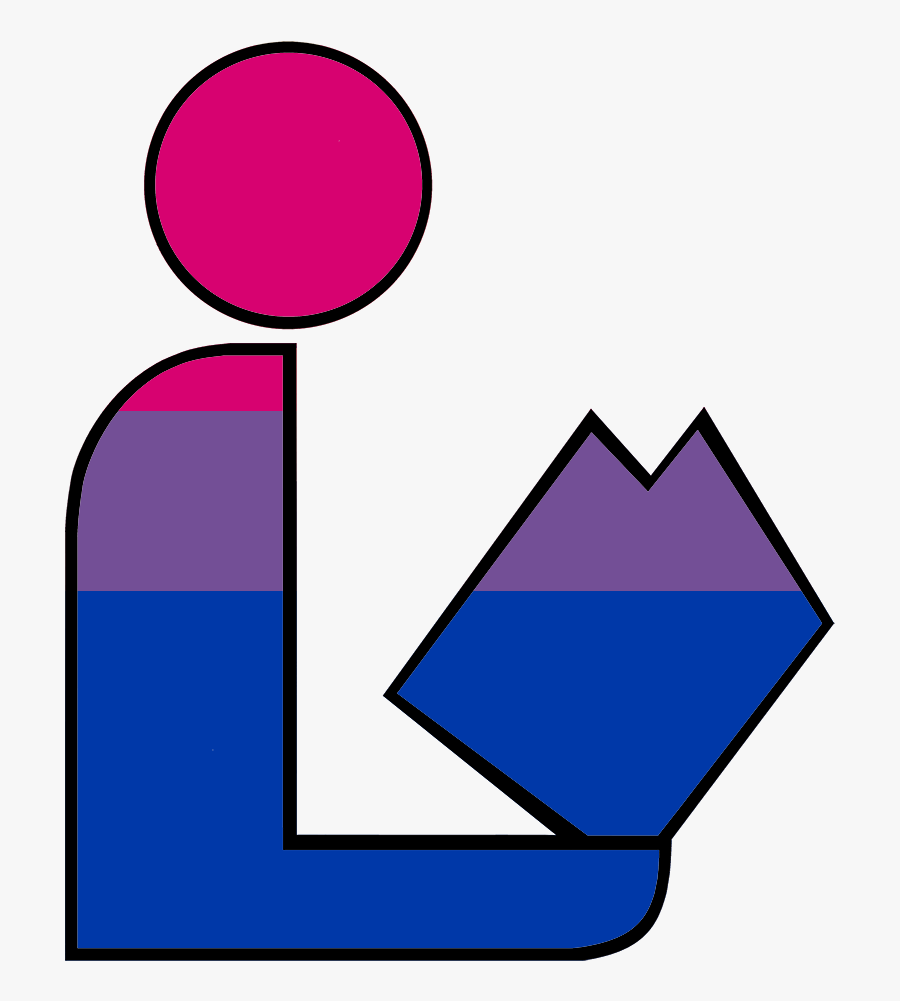 Bisexual Pride Library Logo - Rambu Rambu Macam Lalu Lintas, Transparent Clipart