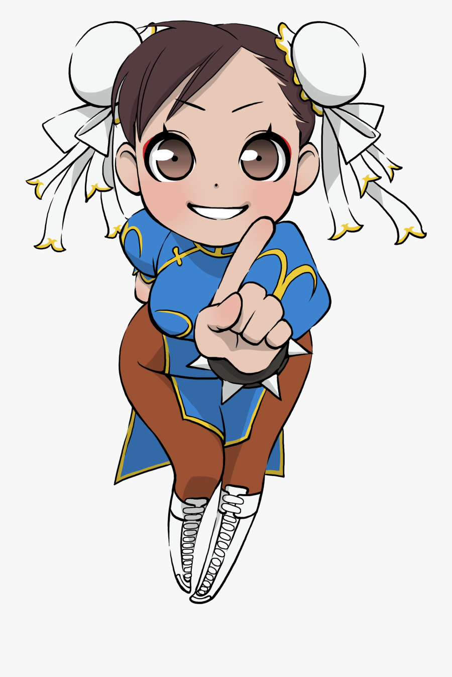 Ultra Street Fighter Iv Chibi Artwork Sf4 Chibi - Chun Li Ryu Chibi, Transparent Clipart