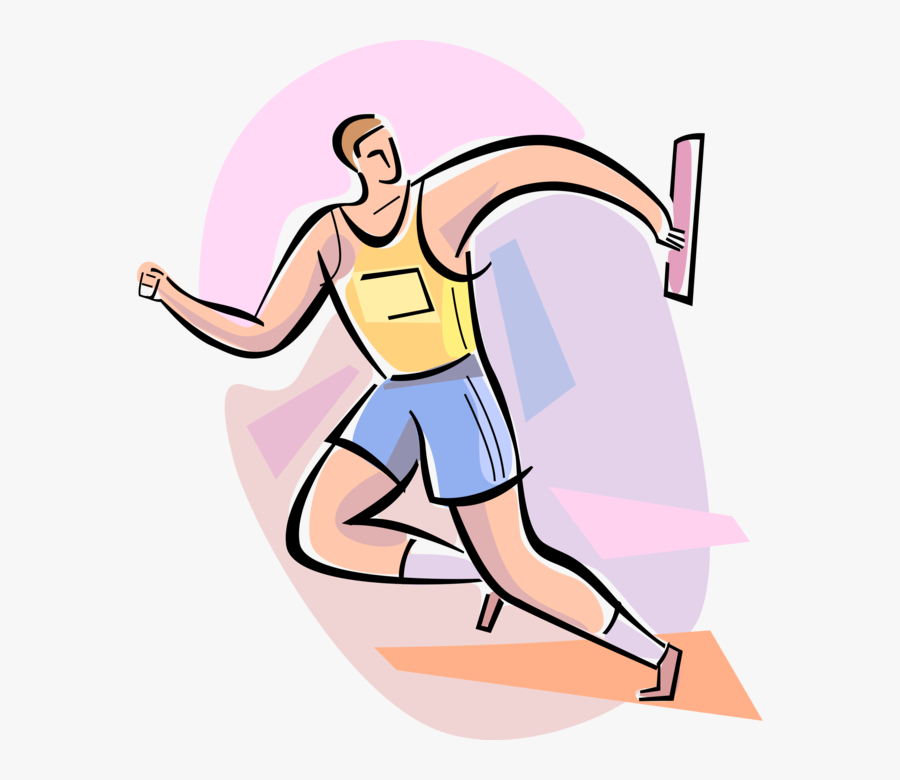 Track Relay Runner Png - Athletes Full Resolution Clipart, Transparent Clipart
