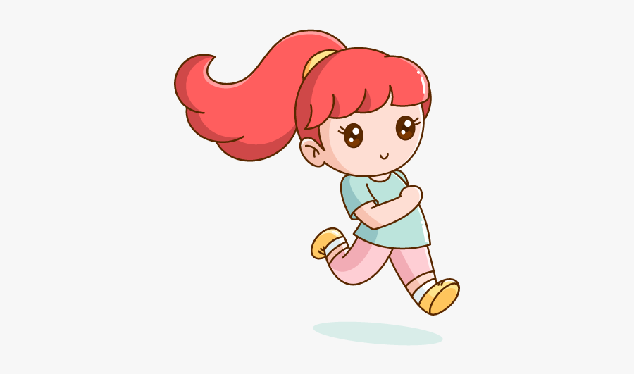 Jogging In The Park On A Nice Spring Day Park Jogger - Cartoon, Transparent Clipart