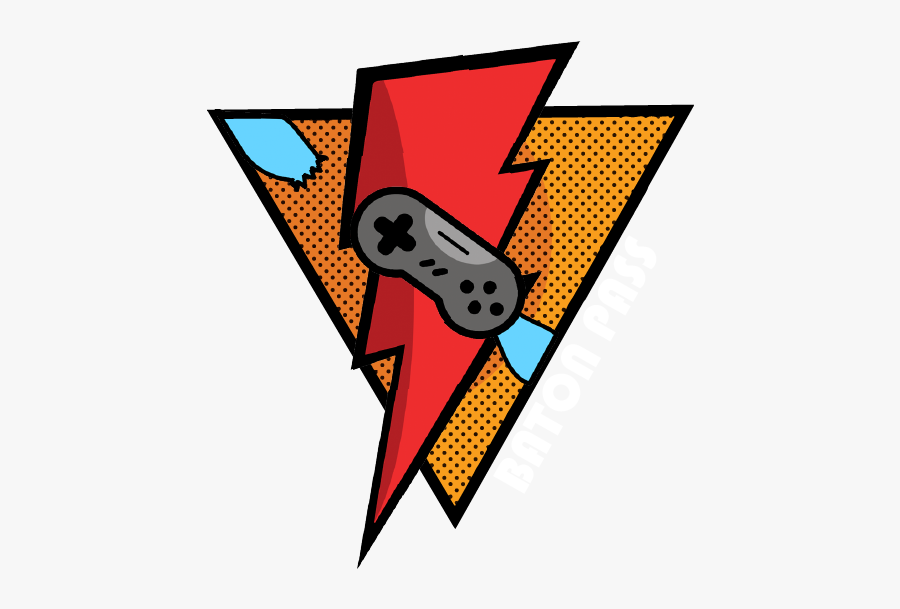 Baton Pass Logo White, Transparent Clipart