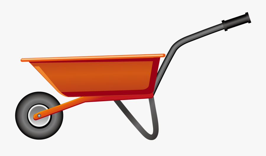 Gardener Clipart Wheelbarrow - Vector Wheelbarrow, Transparent Clipart