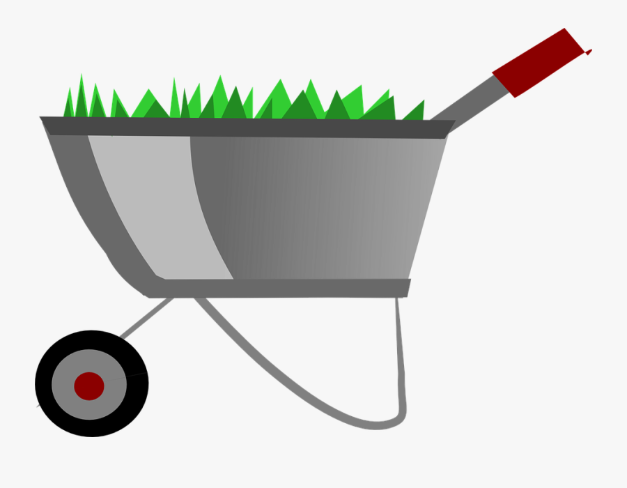 Barrow, Wheelbarrow, Gardening, Equipment, Cart - Desenho De Carrinho De Mão, Transparent Clipart