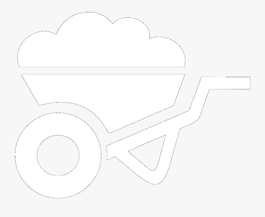 Symbol Wheelbarrow - Line Art, Transparent Clipart