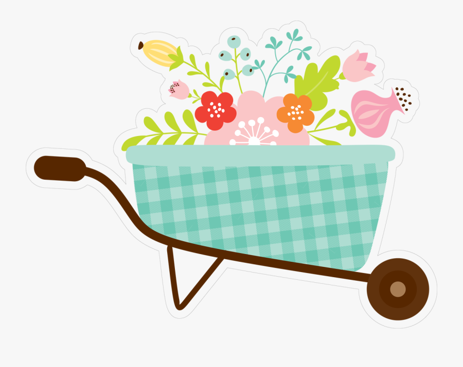 Wheelbarrow Print & Cut File - Clip Art, Transparent Clipart