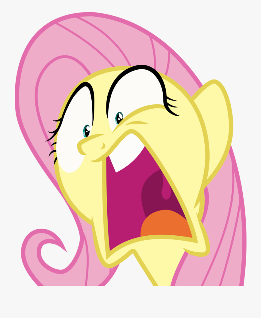 Mouth Svg Big Bird - Fluttershy Open Mouth, Transparent Clipart