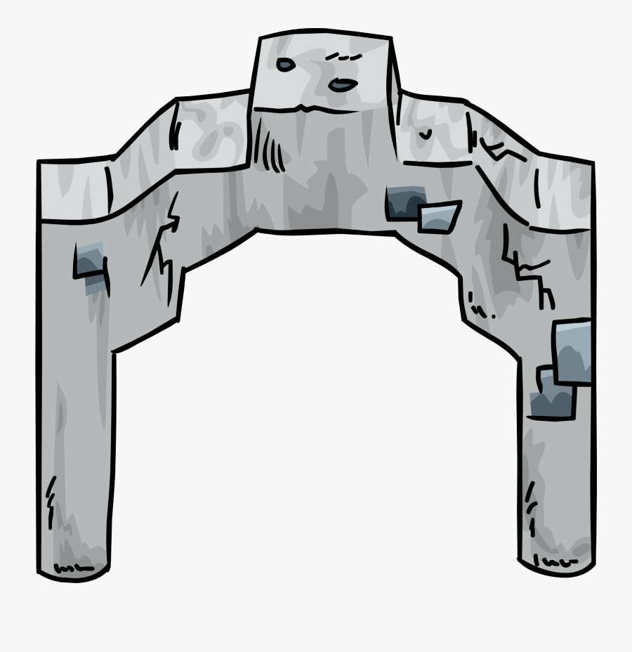 Club Penguin Wiki - Stone Column Ruins Club Pengui9n, Transparent Clipart