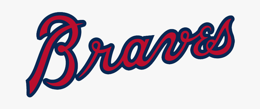 Icons For Atlanta Braves Icons - Atlanta Braves Wordmark Logo, Transparent Clipart