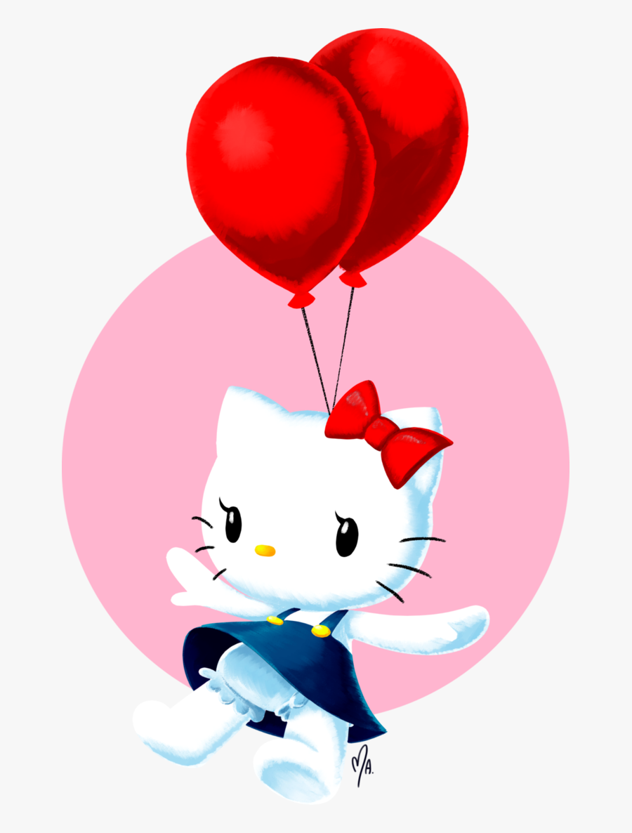 Free Hello Kitty With Balloons Png, Download Free Clip - Hello Kitty Balloon Png, Transparent Clipart