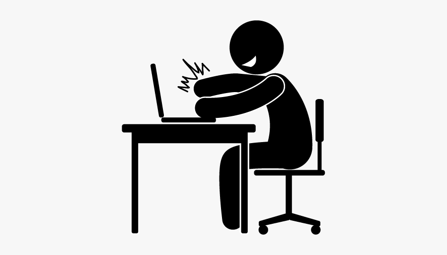 Computer Working Png, Transparent Clipart
