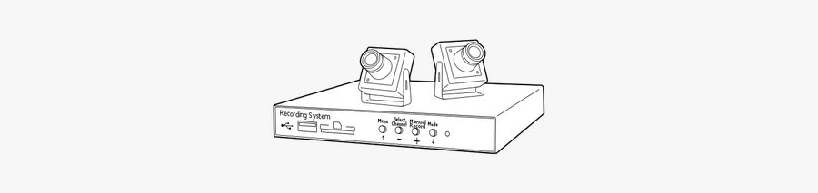 Vector Clip Art Of Recording System Console - Cctv Dvr Clip Art, Transparent Clipart