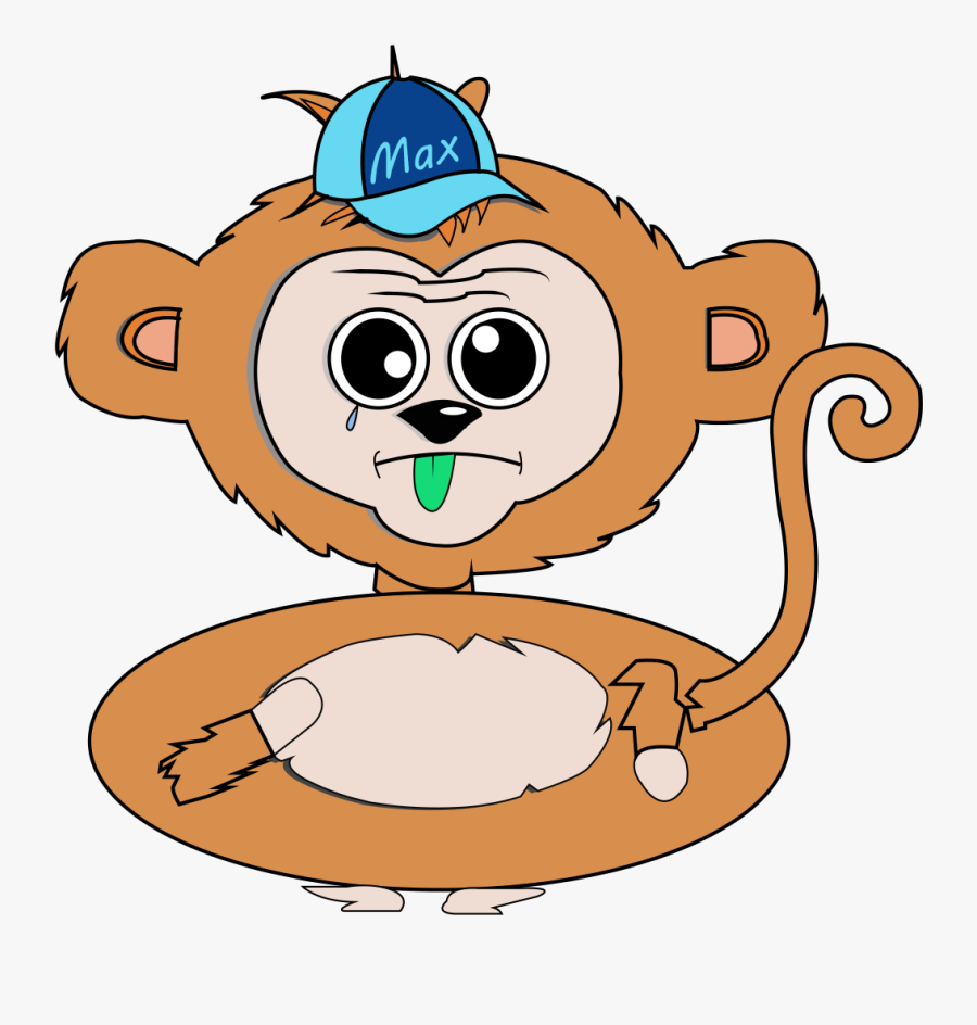 Cartoon Monkey In A Sombrero, Transparent Clipart