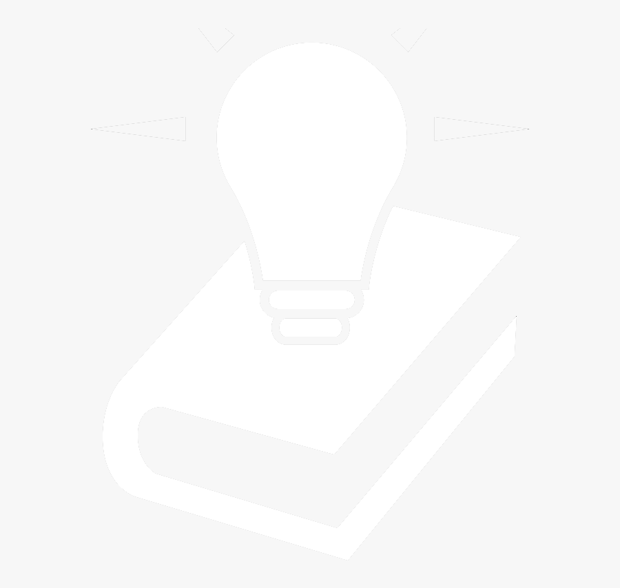 Light Bulb With A Book - Illustration, Transparent Clipart