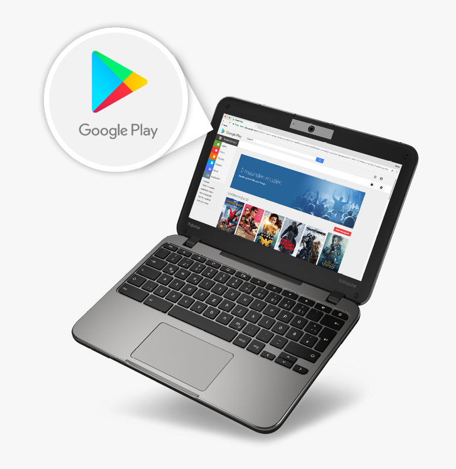 Chromebook Google Play - Netbook, Transparent Clipart