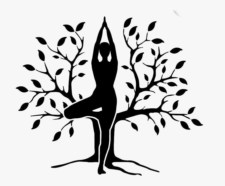 Tree House Iyengar Yoga - Yoga Black And White, Transparent Clipart