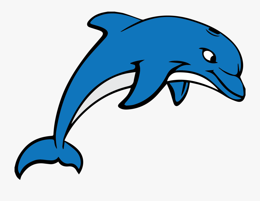 Dolphin School Logo, Transparent Clipart