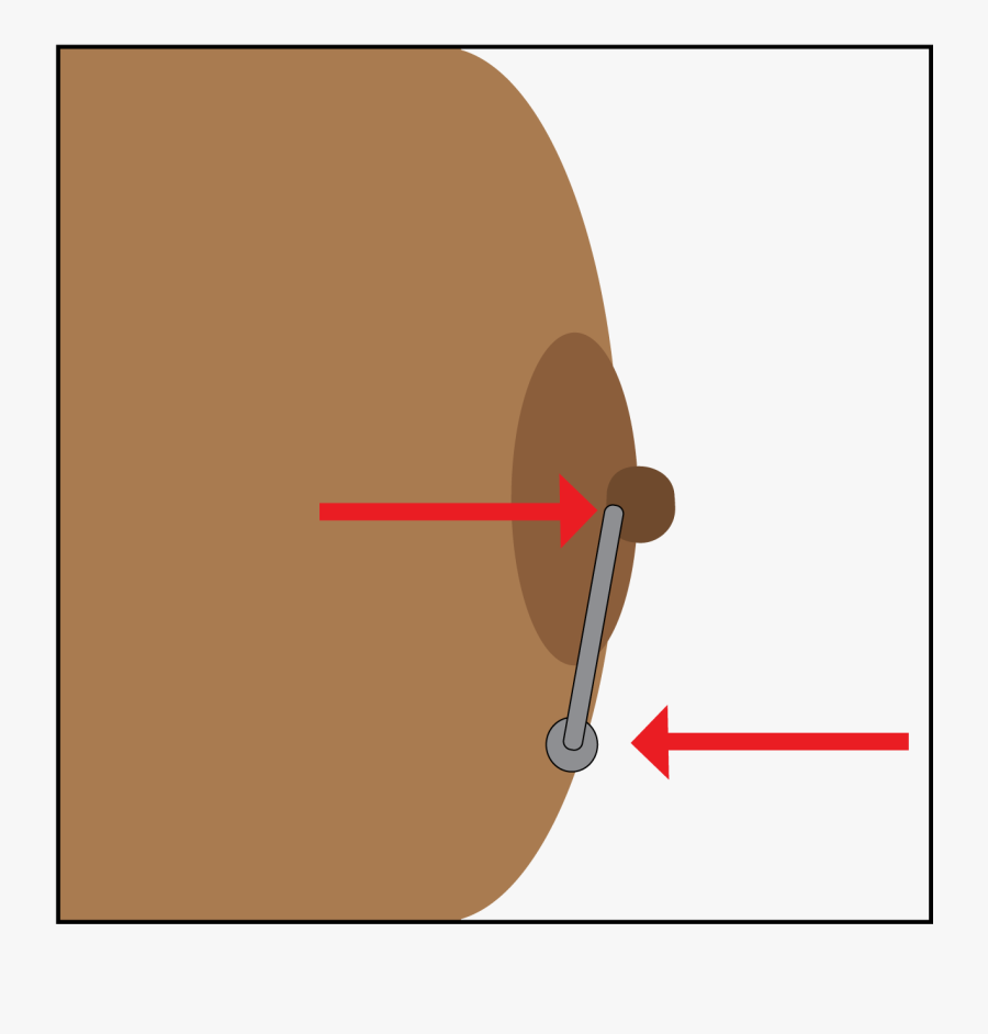 Clip Art Male Nipple Piercing Pain - Cartoon, Transparent Clipart