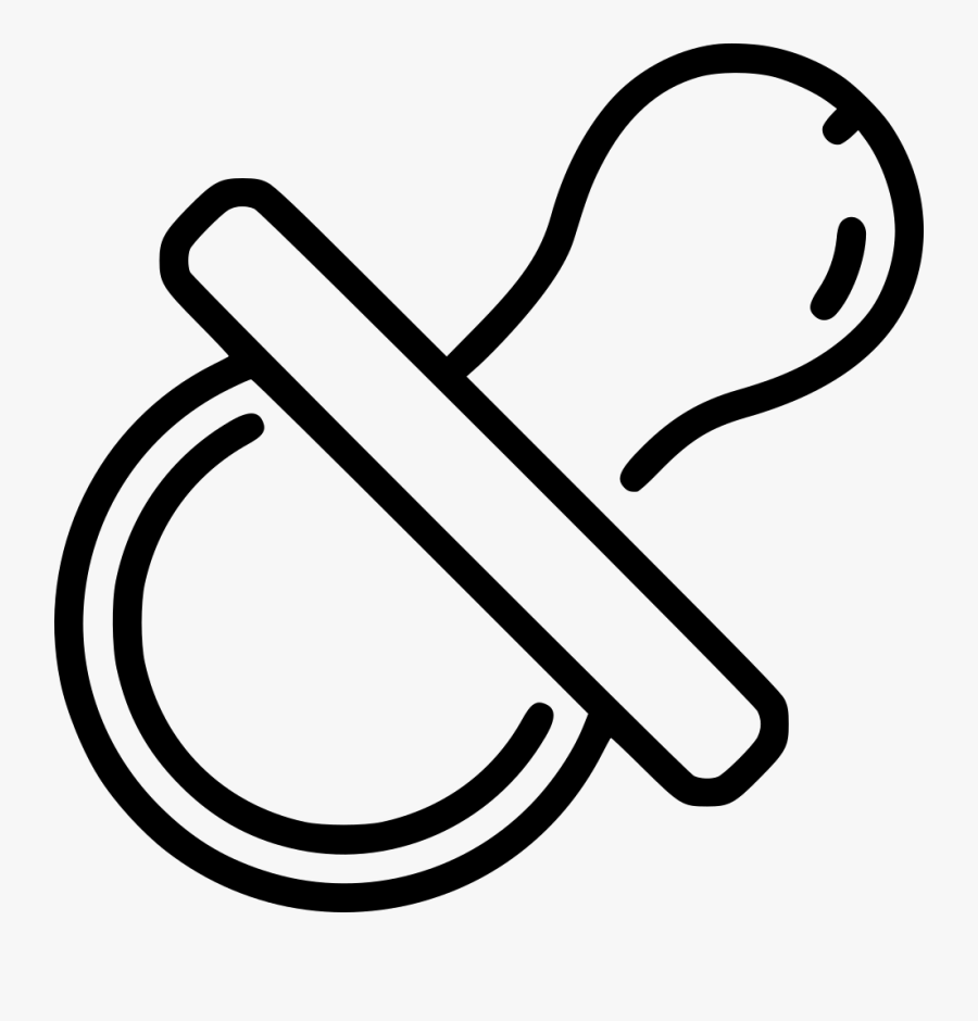 Nipple - White Pacifier Icon Png, Transparent Clipart