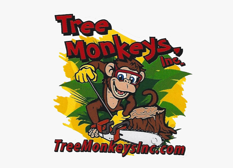 Monkey Cutting A Tree, Transparent Clipart