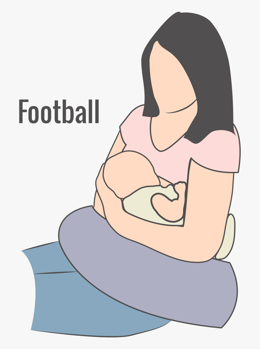 Transparent Nipple Lies - Cradle Hold Breastfeeding Position, Transparent Clipart