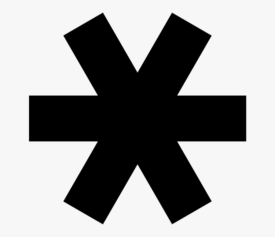 Footnotes - Asterisk, Transparent Clipart