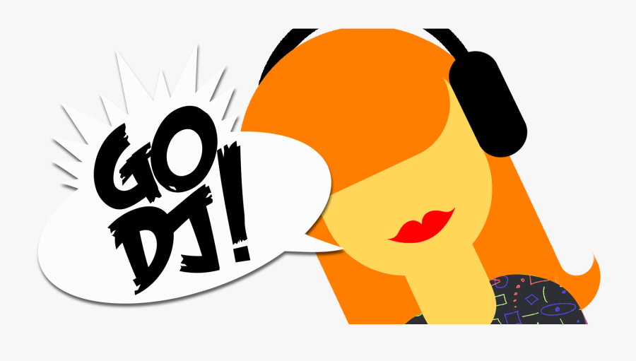 Girls Cartoon Dj Png, Transparent Clipart