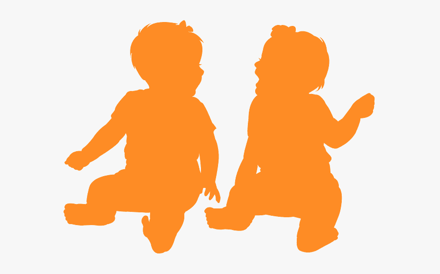 Baby Twins Shadow, Transparent Clipart