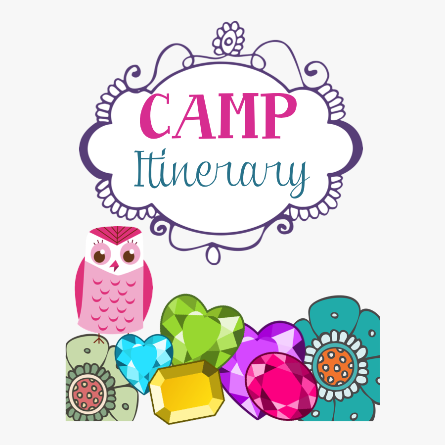 Camp Itinerary, Transparent Clipart