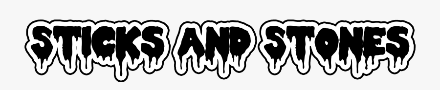 Sticks And Stones - Calligraphy, Transparent Clipart