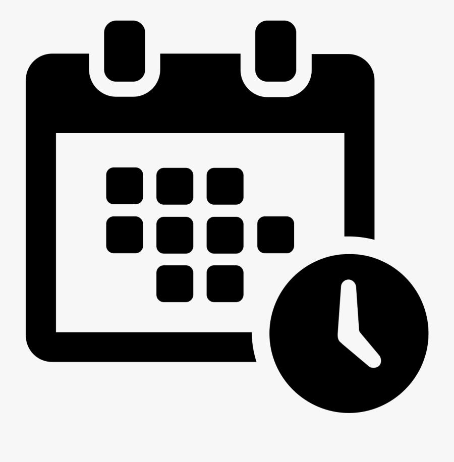 Black Transparent Schedule Icon, Transparent Clipart