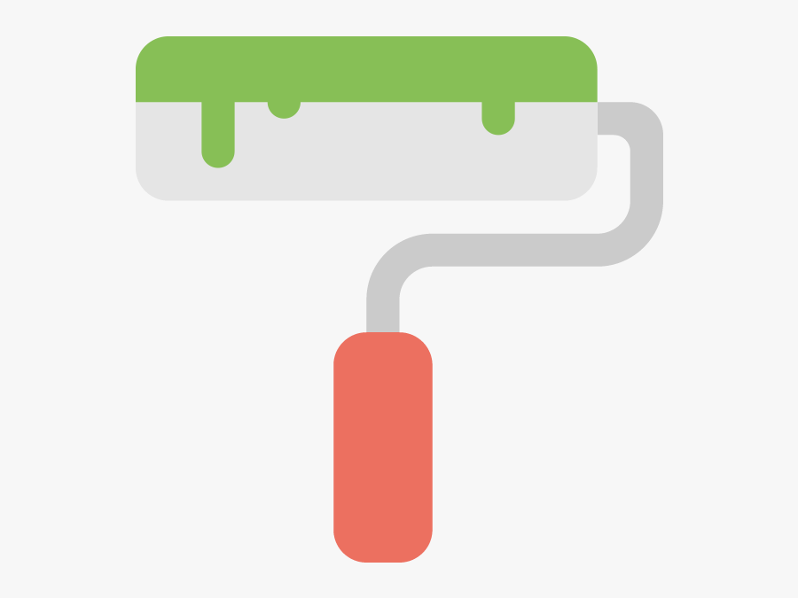 Paint Roller, Transparent Clipart