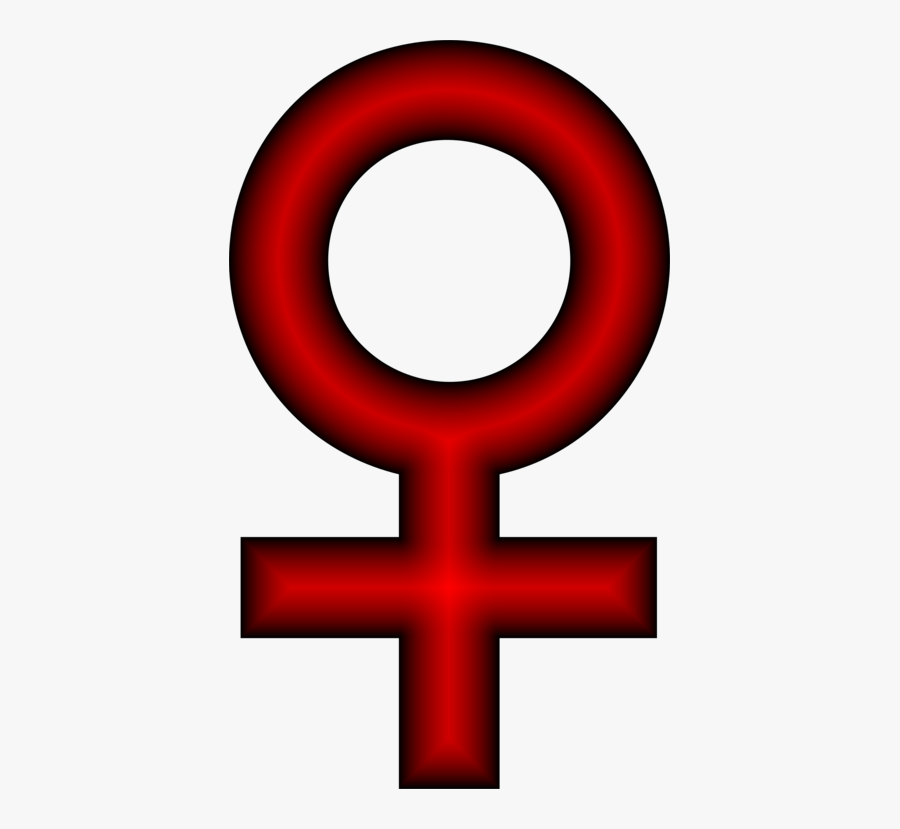 Text,symbol,number - Female Symbol Red, Transparent Clipart