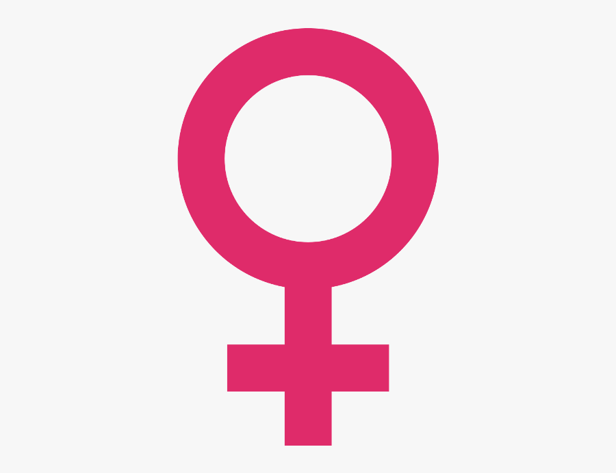 Female Symbole - Pink Female Symbol Png, Transparent Clipart