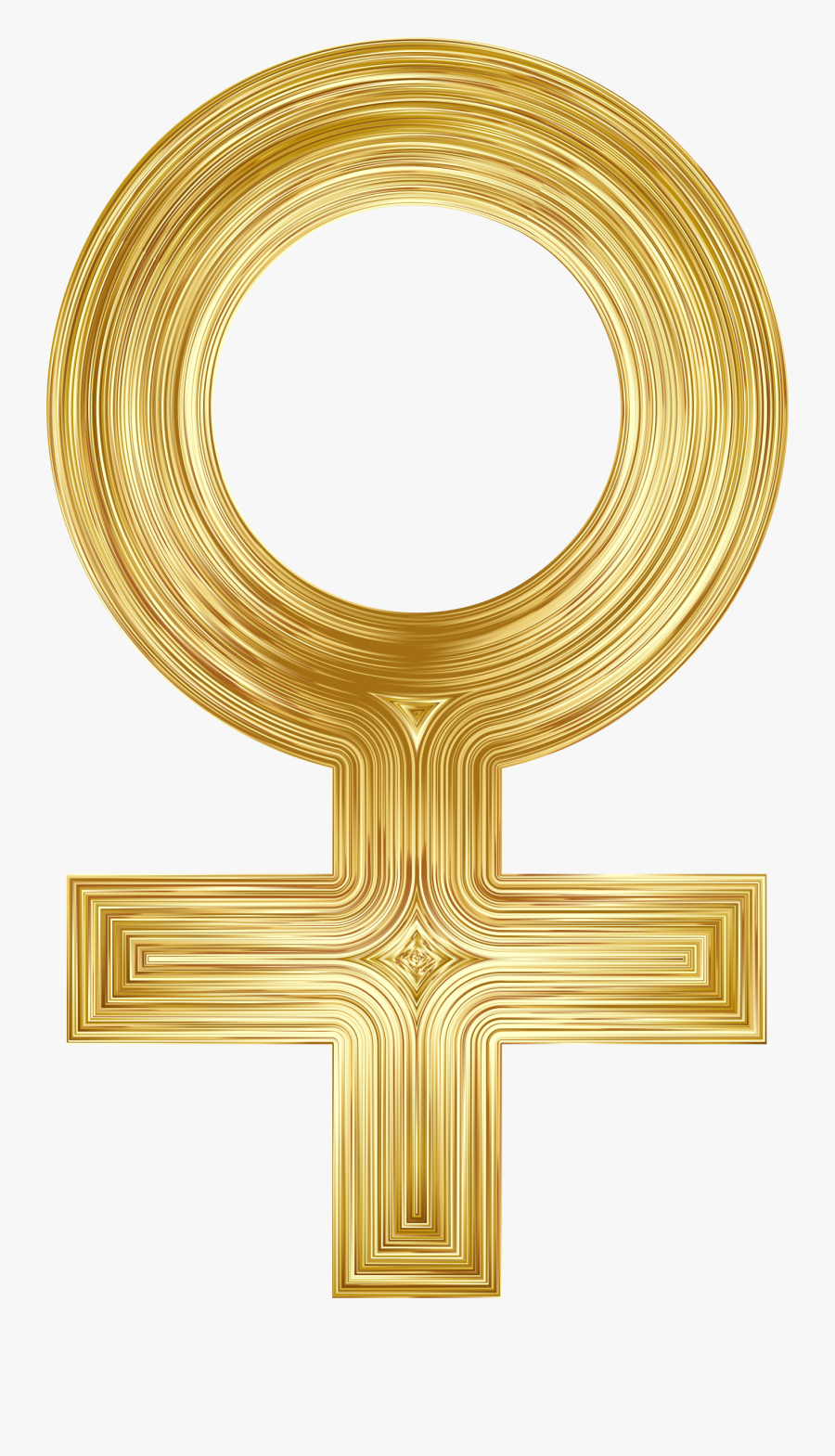 Female Symbol Gold Clip Arts - Women Symbol Gold Png, Transparent Clipart