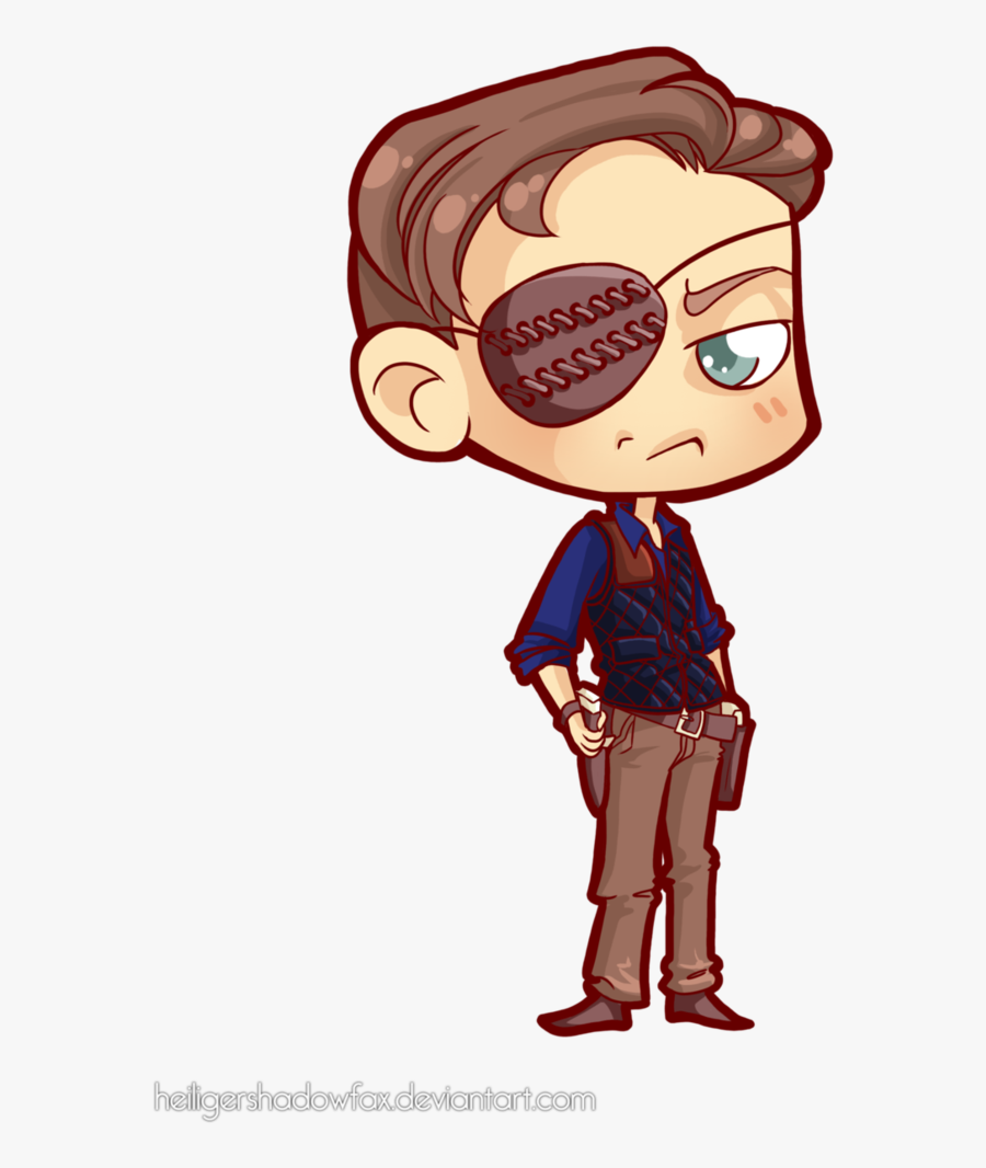 The Walking Chibi Dead - Daryl Dixon Draw, Transparent Clipart