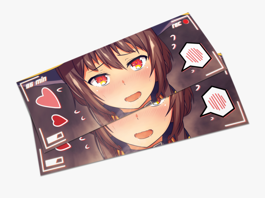 Megumin Rec⬤ Slap - Megumin Slap Sticker, Transparent Clipart
