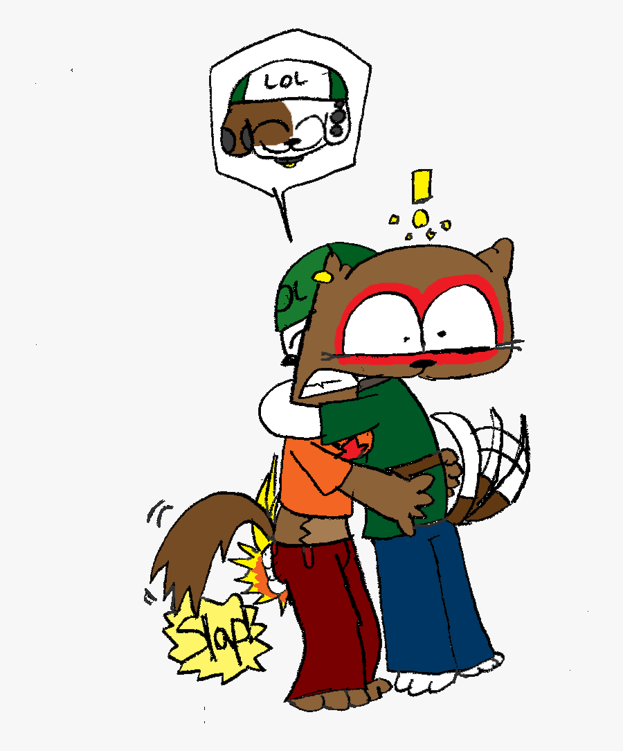 Butt Slap Friday - Furries Being Slapped In The Butt, Transparent Clipart