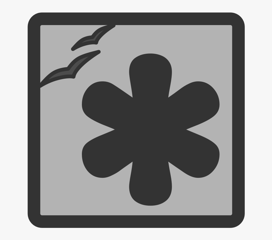 Asterisco Rojo Png, Transparent Clipart