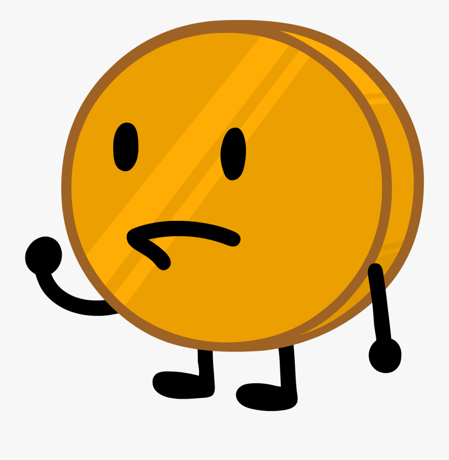 Battle For Dream Island Wiki - Coiny, Transparent Clipart