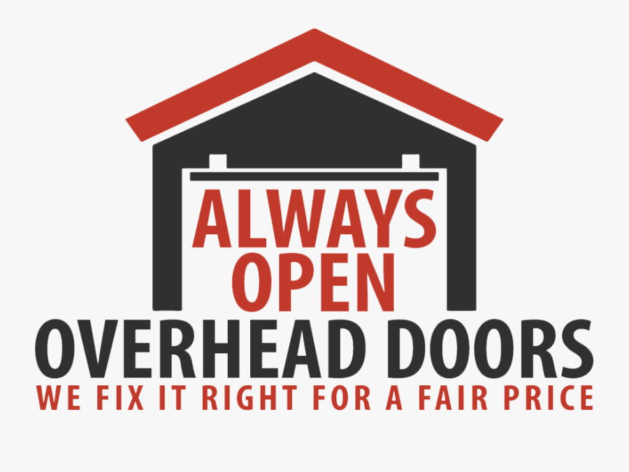 Contact Always Overhead Doors - Sign, Transparent Clipart
