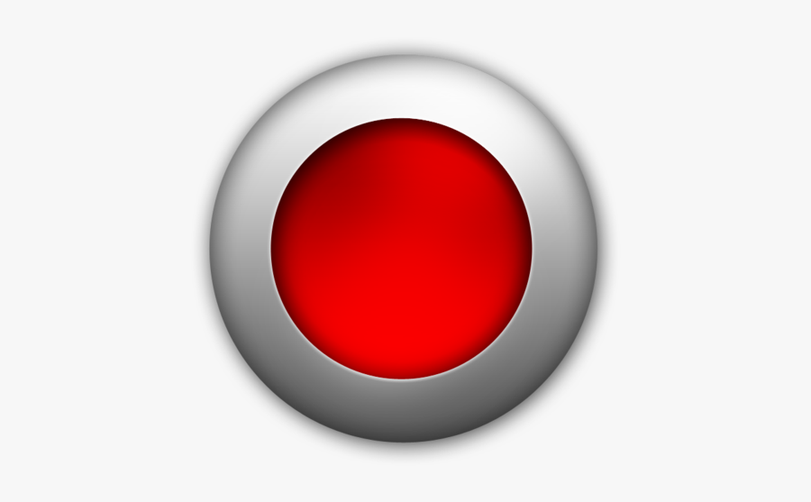 Buttons Red Png - Circle, Transparent Clipart