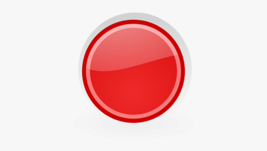 Red Button Cliparts - Circle, Transparent Clipart