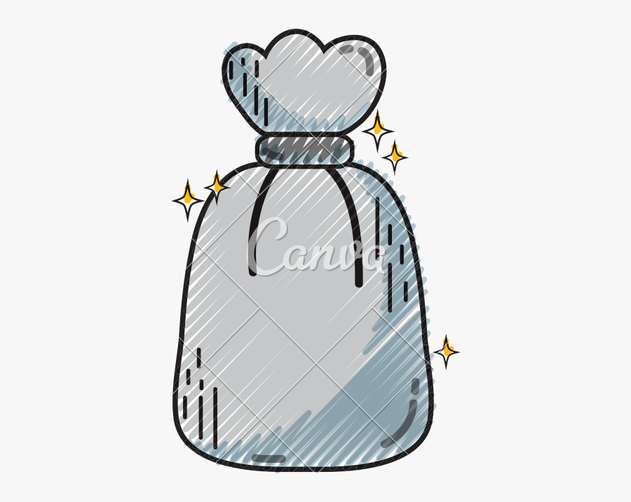 Garbage Drawing Sketch - Montones De Bolsas De Basura Dibujo, Transparent Clipart