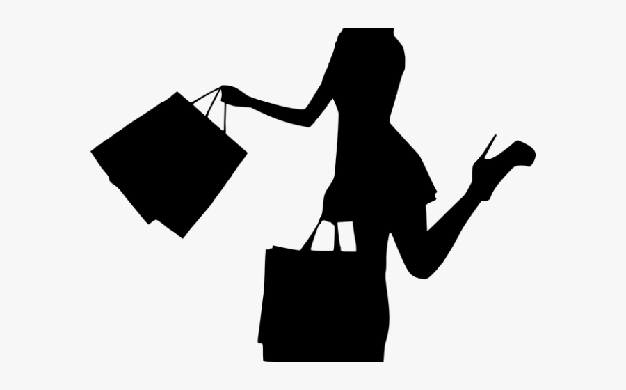 Women Bag Clipart Walking Away - Vector Family Shopping Png, Transparent Clipart