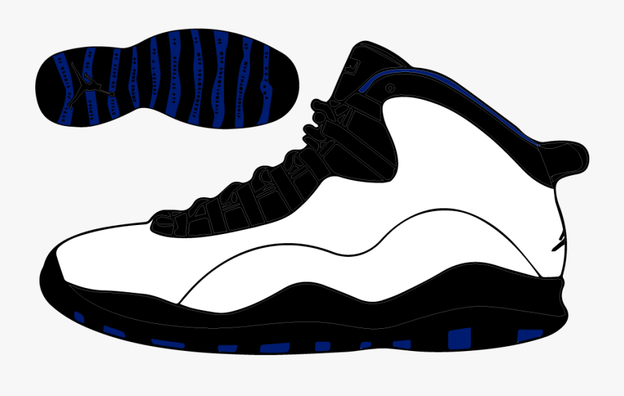 Jpg Freeuse Download Jordan Vector Shoe - Transparent Jordan Shoe Clipart, Transparent Clipart