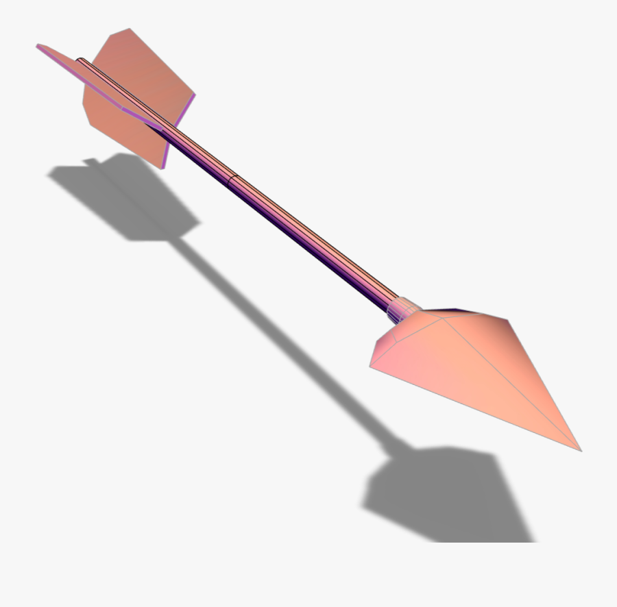 Low Poly Arrow - Arrow, Transparent Clipart