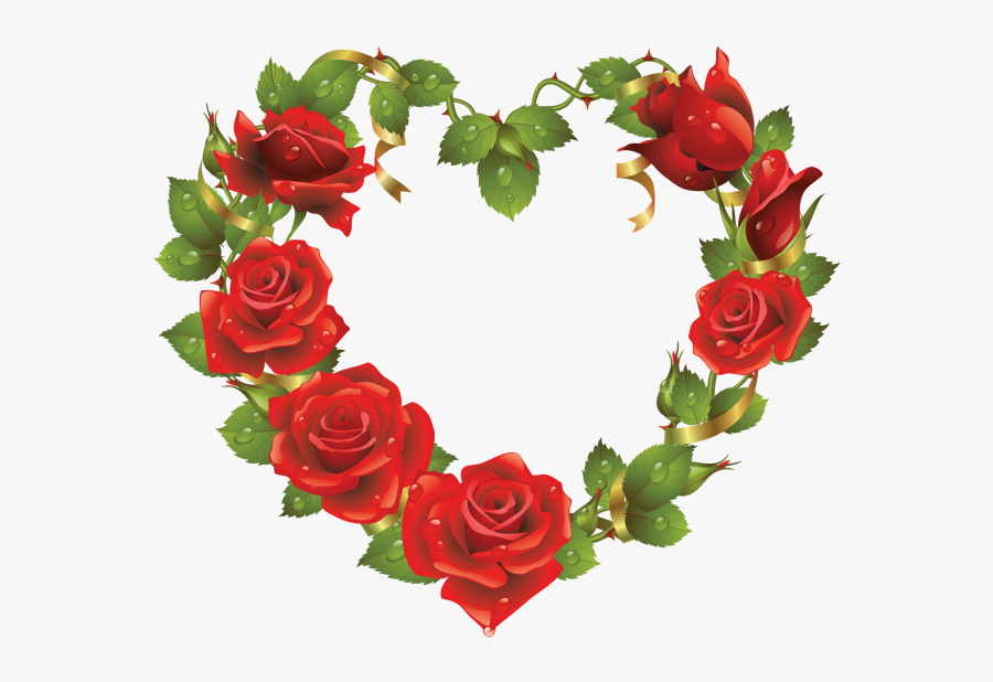 Heart Love Background Day - Beautiful Rose Image Download, Transparent Clipart