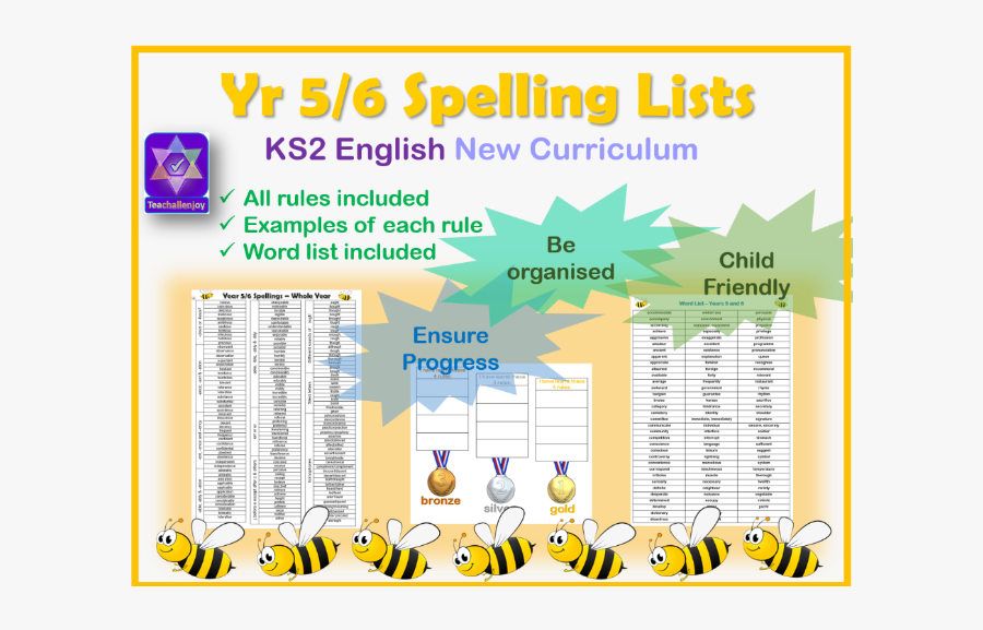 Spelling Rules Year 5, Transparent Clipart